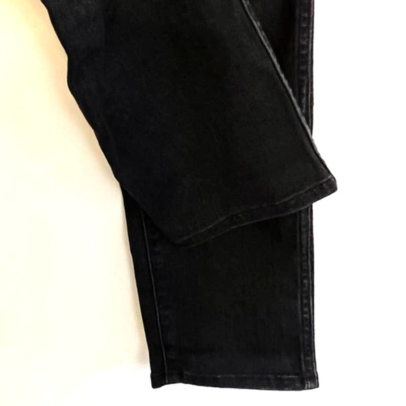 MADEWELL SIZE 25 HIGH RISE SLIM STRAIGHT LEG RICHGROVE BLACK WASH DENIM JEANS - Picture 6 of 12